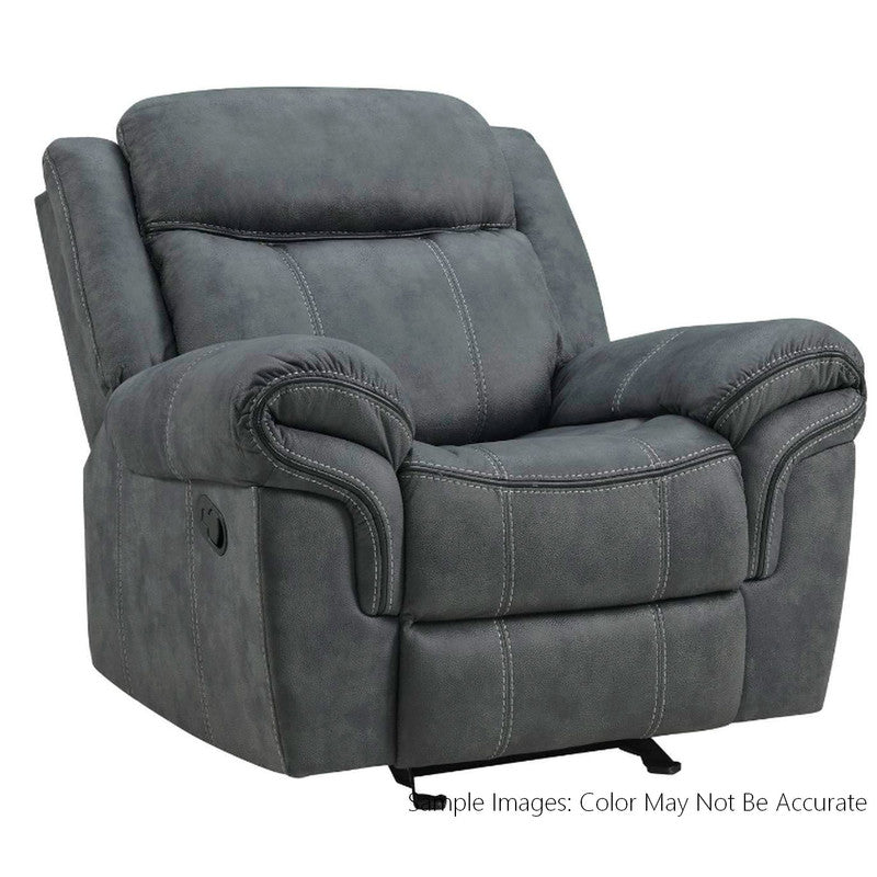 Sorrento Glider Recliner in FB367 Charcoal Recliners| Roots Furniture