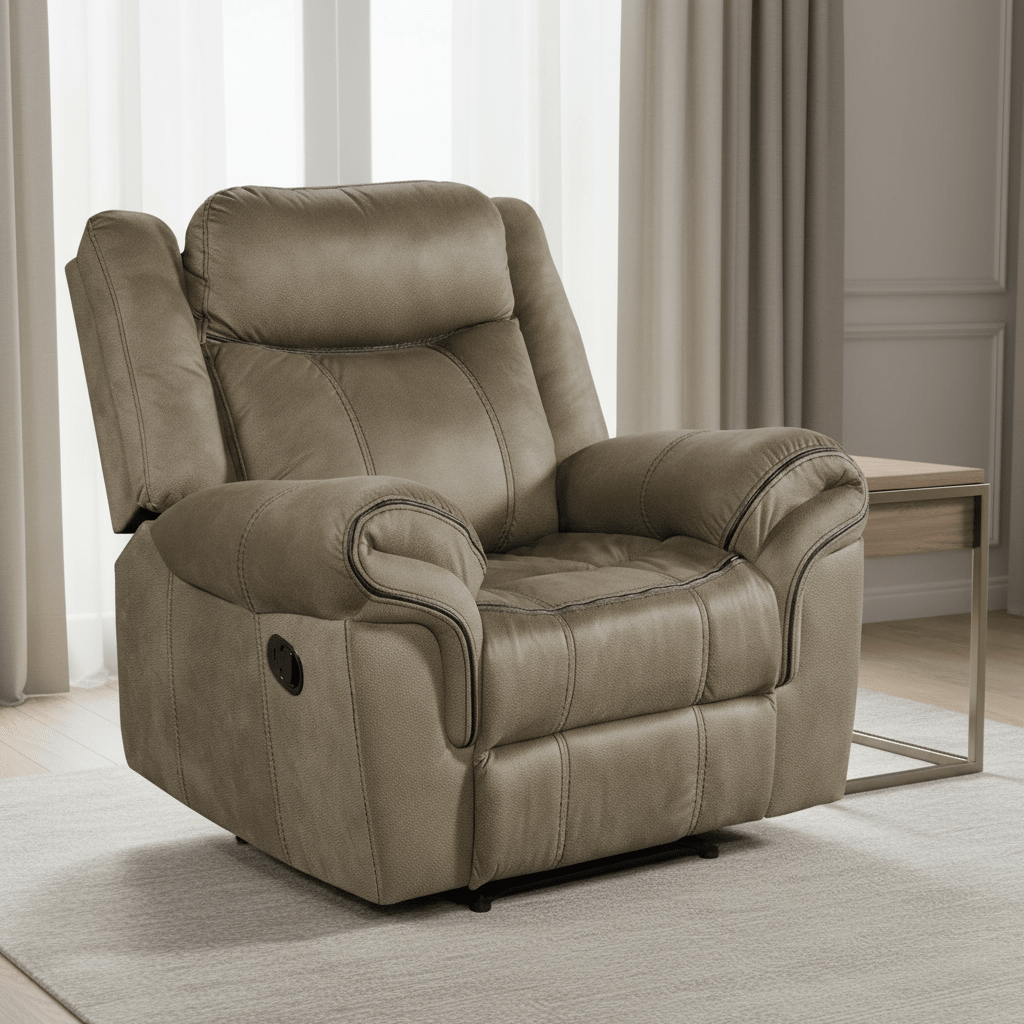 Sorrento Glider Recliner in T101 Brown Recliners| Roots Furniture