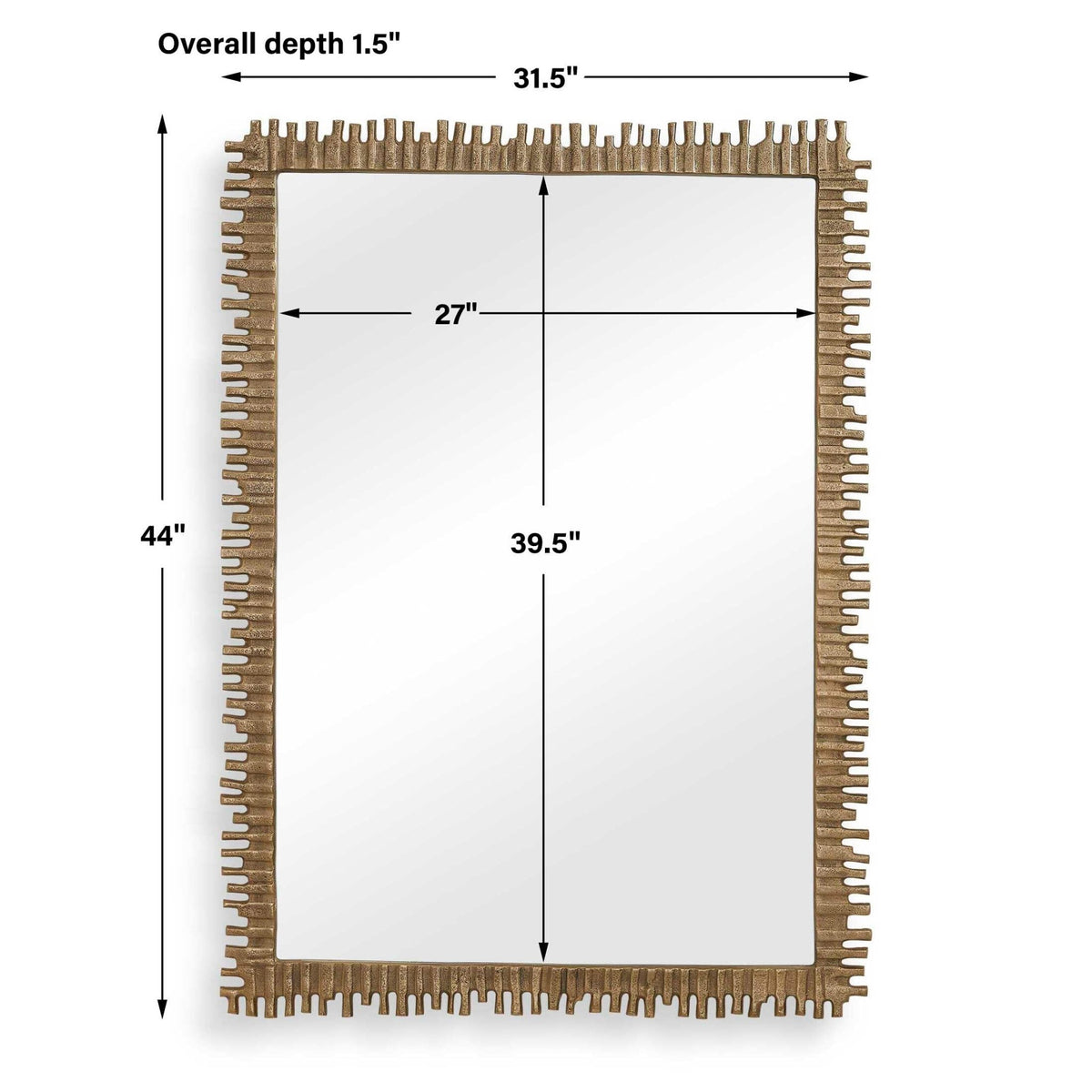 Soto Antique Brass Mirror Mirrors| Uttermost