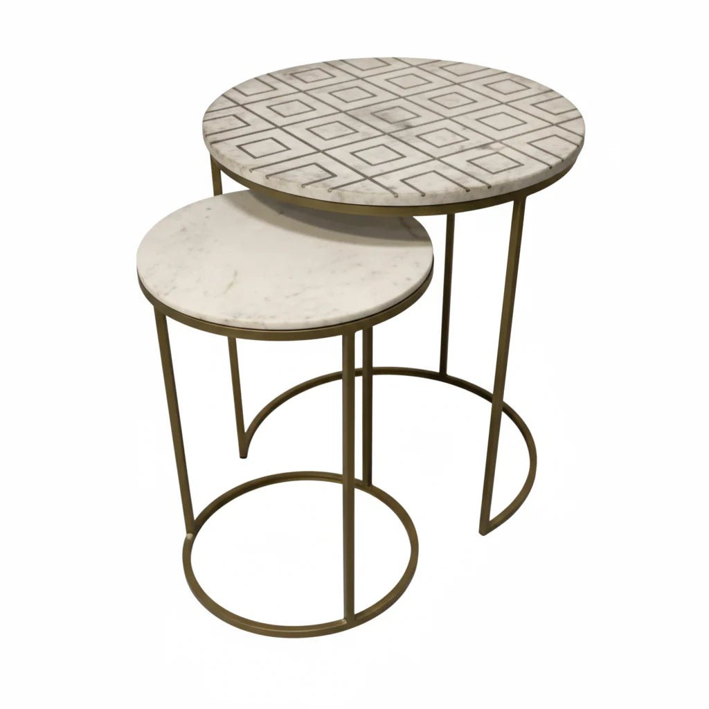 Soulful Textures Nesting Drink Table Coffee Tables| Fairfield Chair