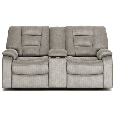 Soundwave Reclining Loveseat with Console - Al Rugaib Furniture