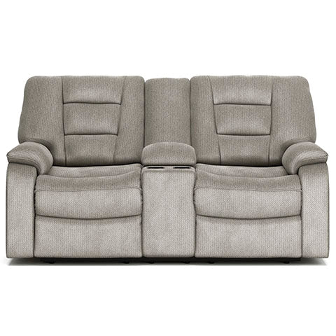 Soundwave Reclining Loveseat with Console - Al Rugaib Furniture