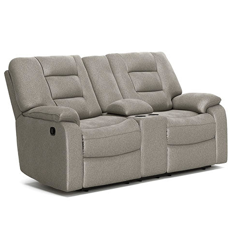 Soundwave Reclining Loveseat with Console - Al Rugaib Furniture
