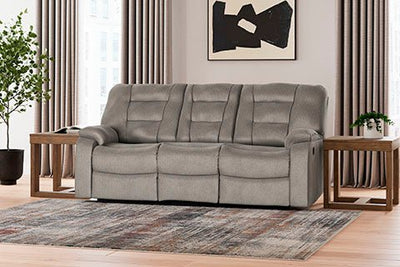 Soundwave Reclining Sofa with Drop Down Table - Al Rugaib Furniture