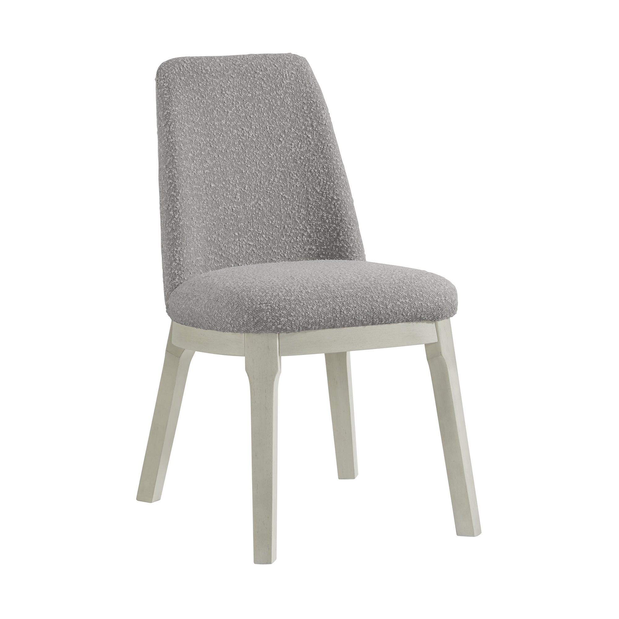South Beach Light Grey Bouclé Dining Side Chair Dining Chairs| Roots Furniture