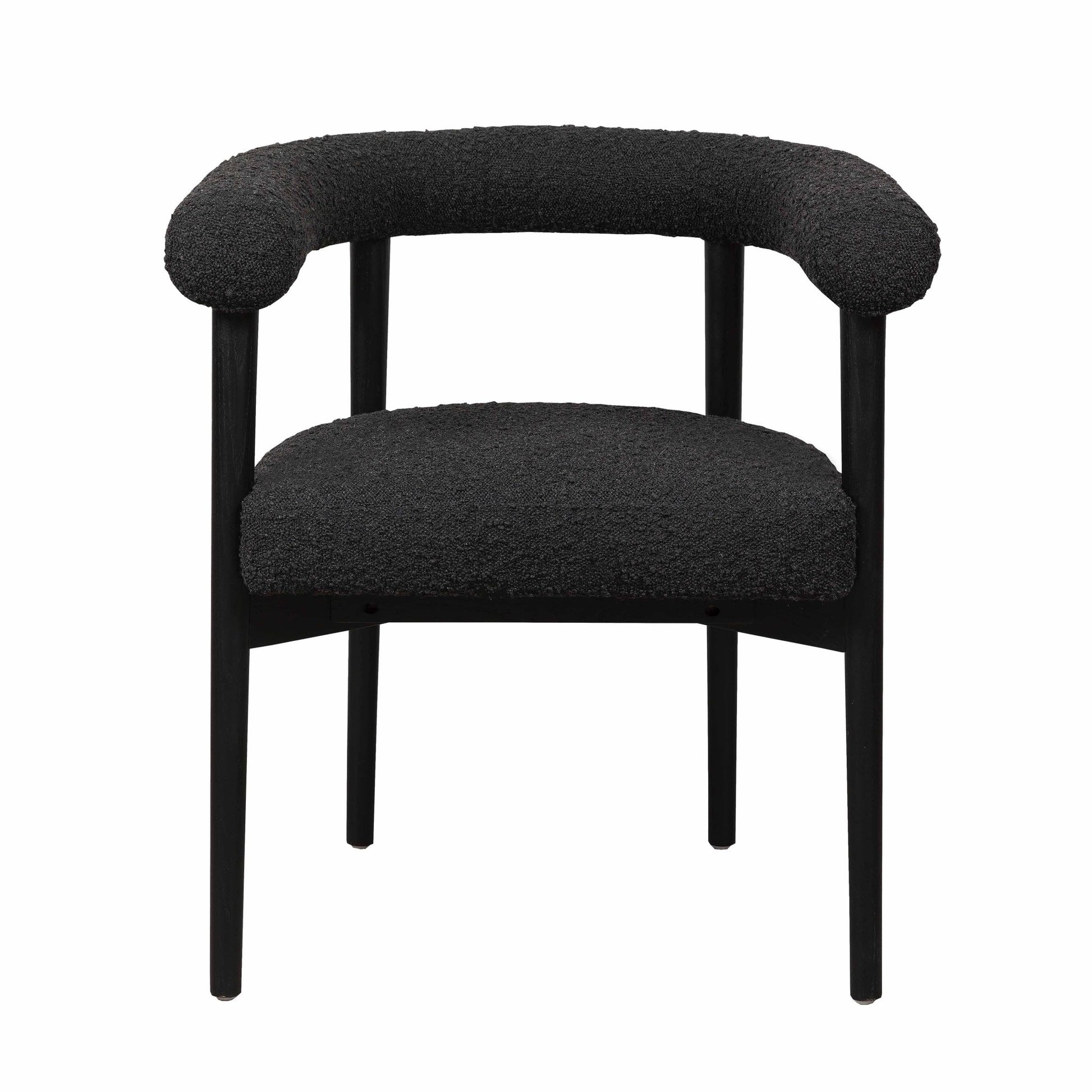Spara Black Performance Boucle Dining Chair Dining Chairs| TOV