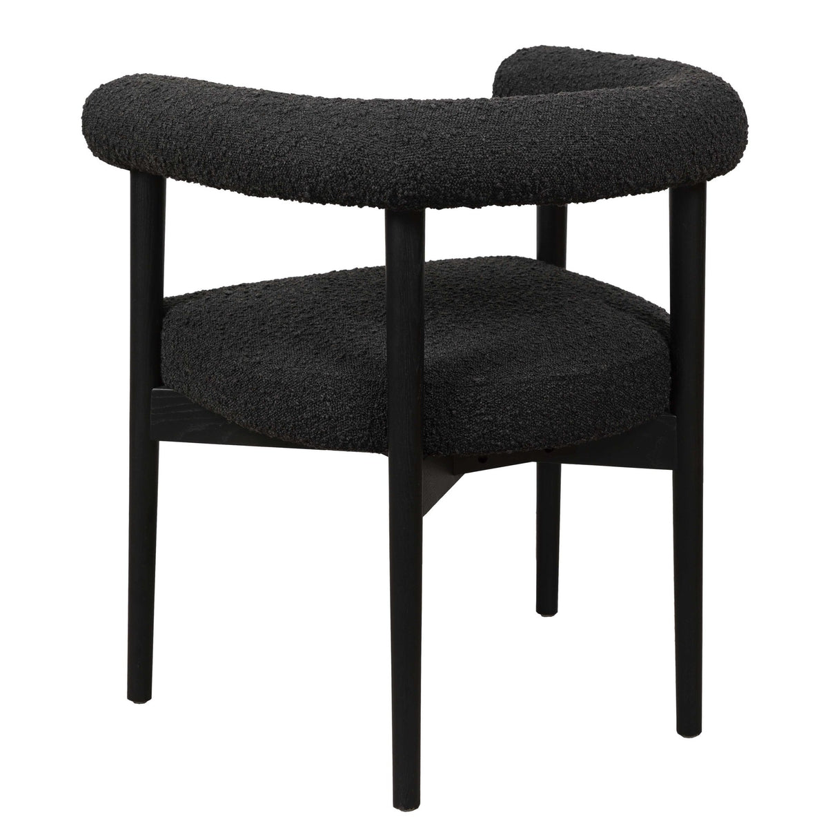 Spara Black Performance Boucle Dining Chair Dining Chairs| TOV