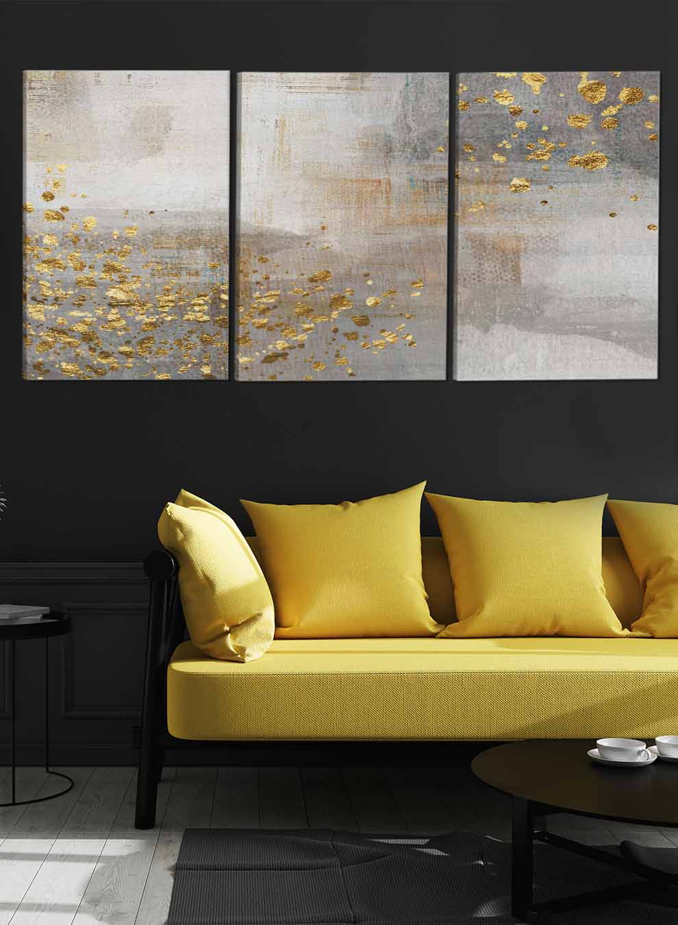 Speckled Vintage Abstract Paintings(set of 3) Paintings & Pictures| LOWHA