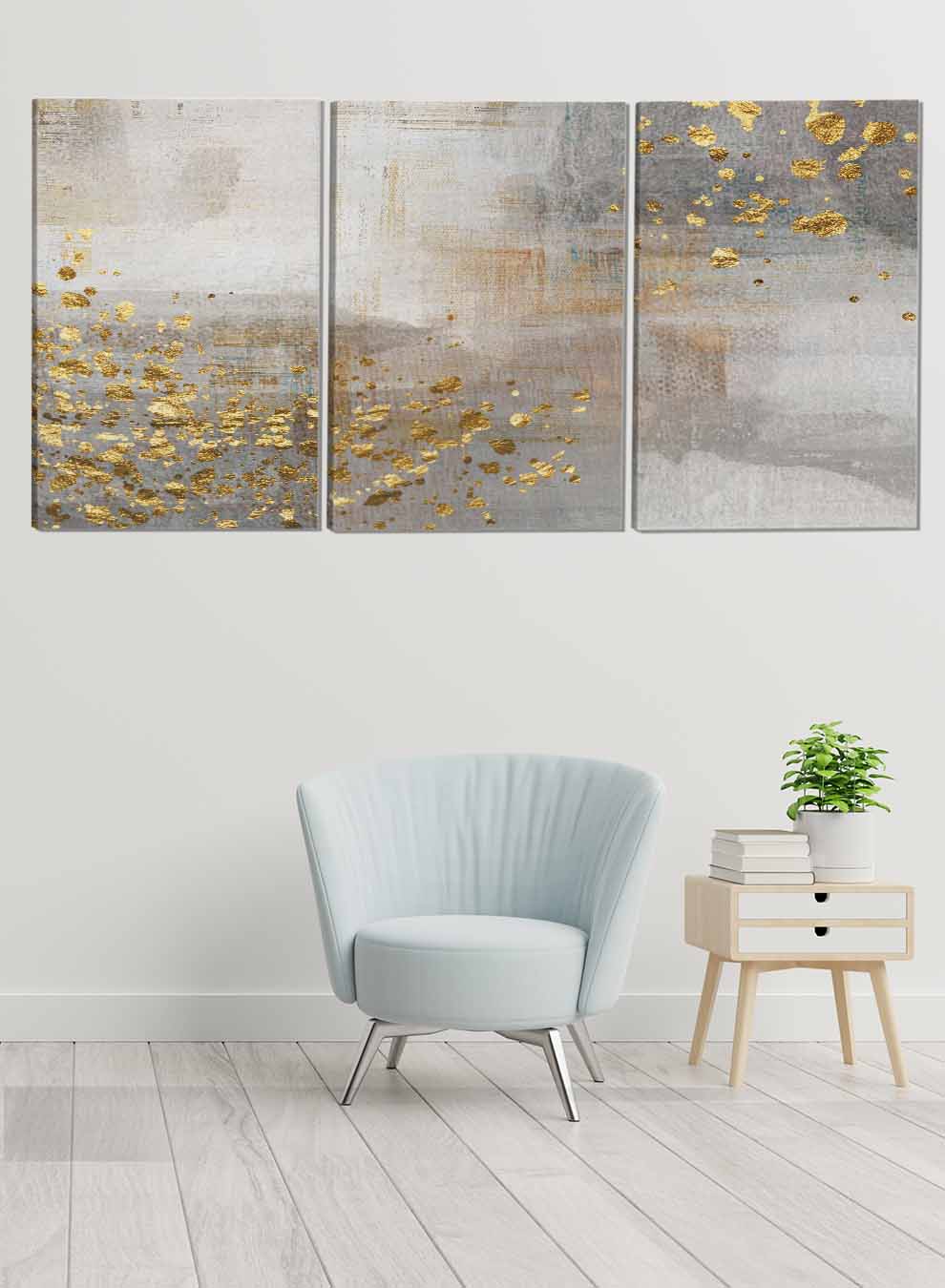 Speckled Vintage Abstract Paintings(set of 3) Paintings & Pictures| LOWHA