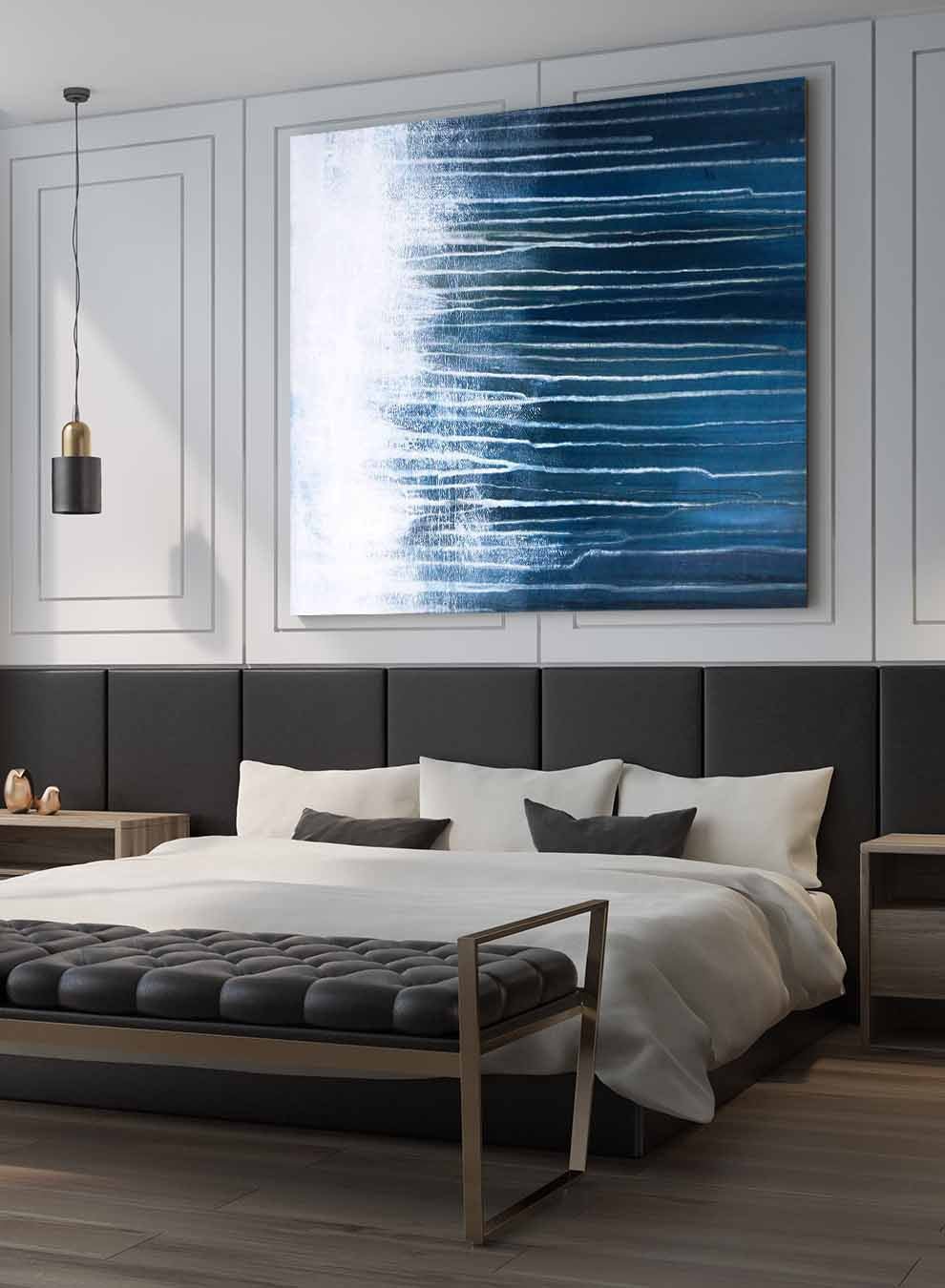 Square Canvas Wall Art Stretched Over Wooden Frame with Black Floating Frame and Flowers Oil Painting Paintings & Pictures| LOWHA