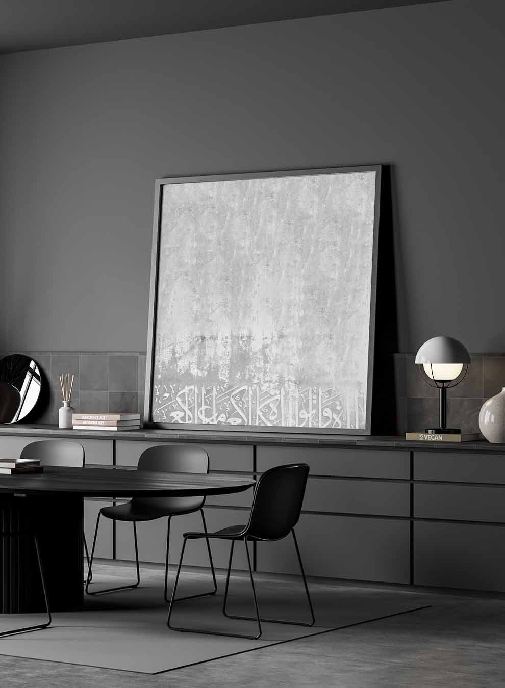 Square Canvas Wall Art Stretched Over Wooden Frame with Black Floating Frame and Ice Mountain Painting Paintings & Pictures| LOWHA