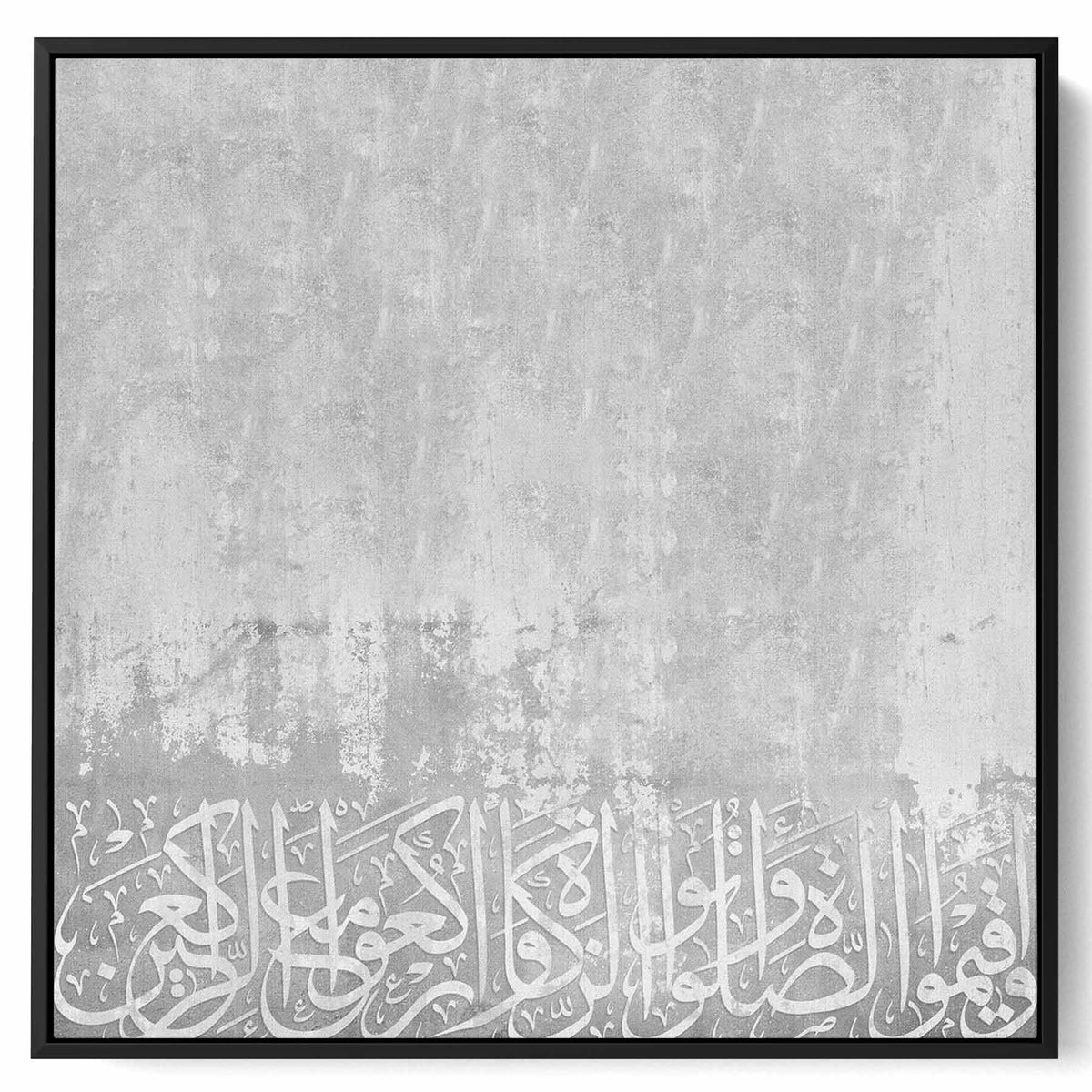 Square Canvas Wall Art Stretched Over Wooden Frame with Black Floating Frame and Ice Mountain Painting Paintings & Pictures| LOWHA