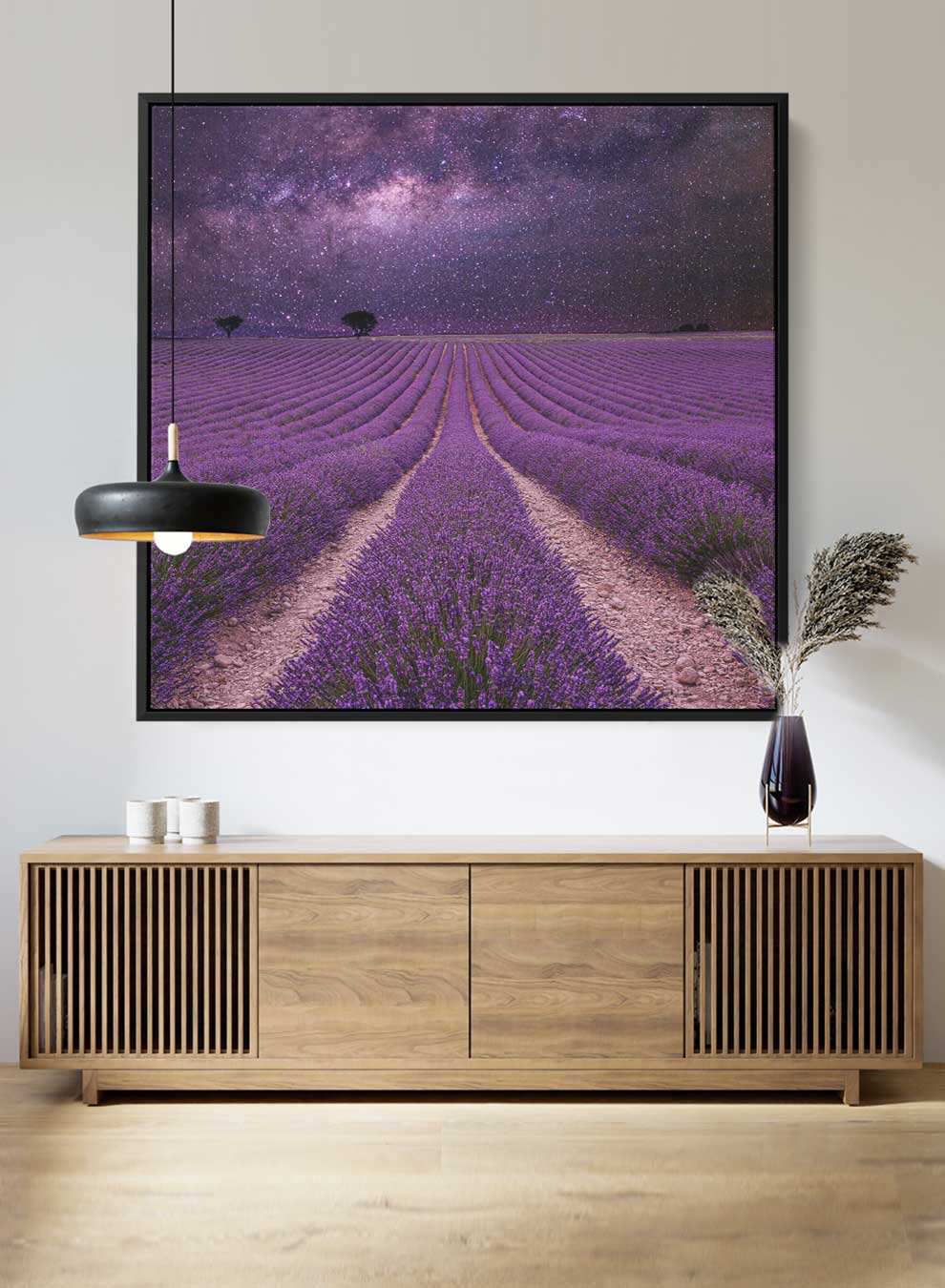 Square Canvas Wall Art Stretched Over Wooden Frame with Black Floating Frame and Islamic Quran Surah An-Naml Painting Paintings & Pictures| LOWHA
