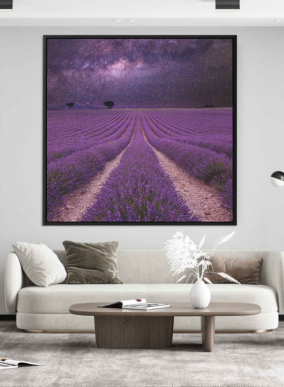 Square Canvas Wall Art Stretched Over Wooden Frame with Black Floating Frame and Islamic Quran Surah An-Naml Painting Paintings & Pictures| LOWHA