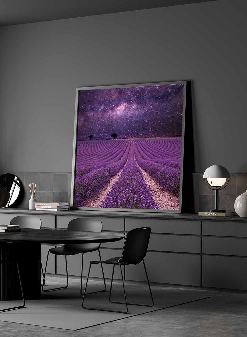 Square Canvas Wall Art Stretched Over Wooden Frame with Black Floating Frame and Islamic Quran Surah An-Naml Painting Paintings & Pictures| LOWHA