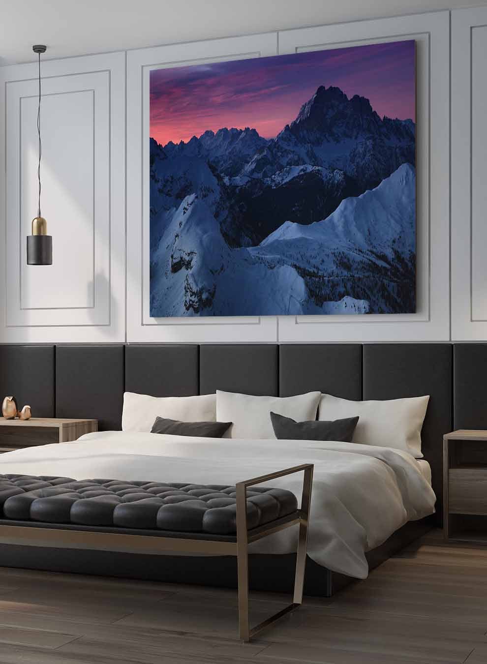 Square Canvas Wall Art Stretched Over Wooden Frame with Black Floating Frame and Man Covering His Face Painting Paintings & Pictures| LOWHA