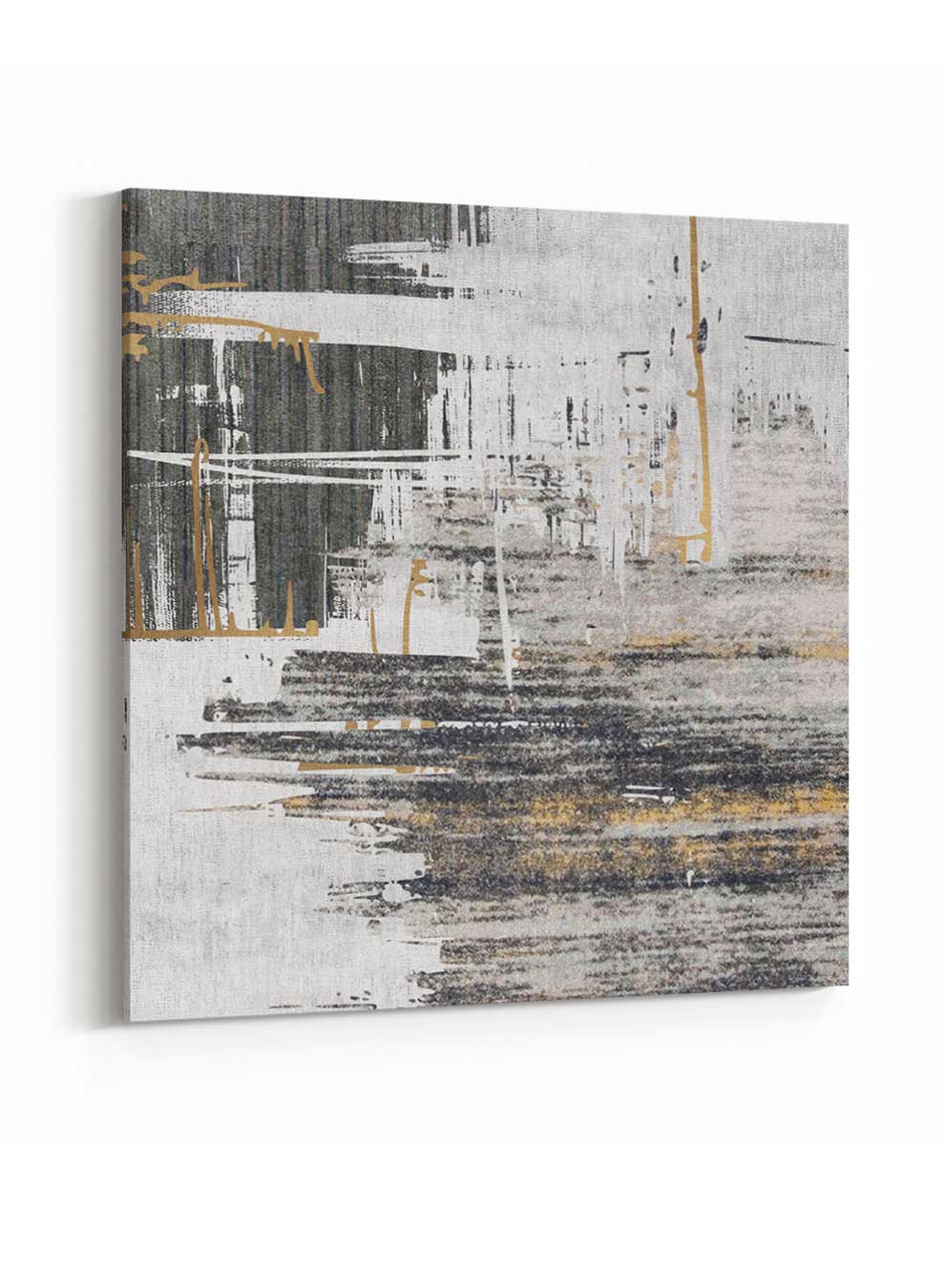 Square Canvas Wall Art Stretched Over Wooden Frame with Black Floating Frame and Oil Painting Paintings & Pictures| LOWHA