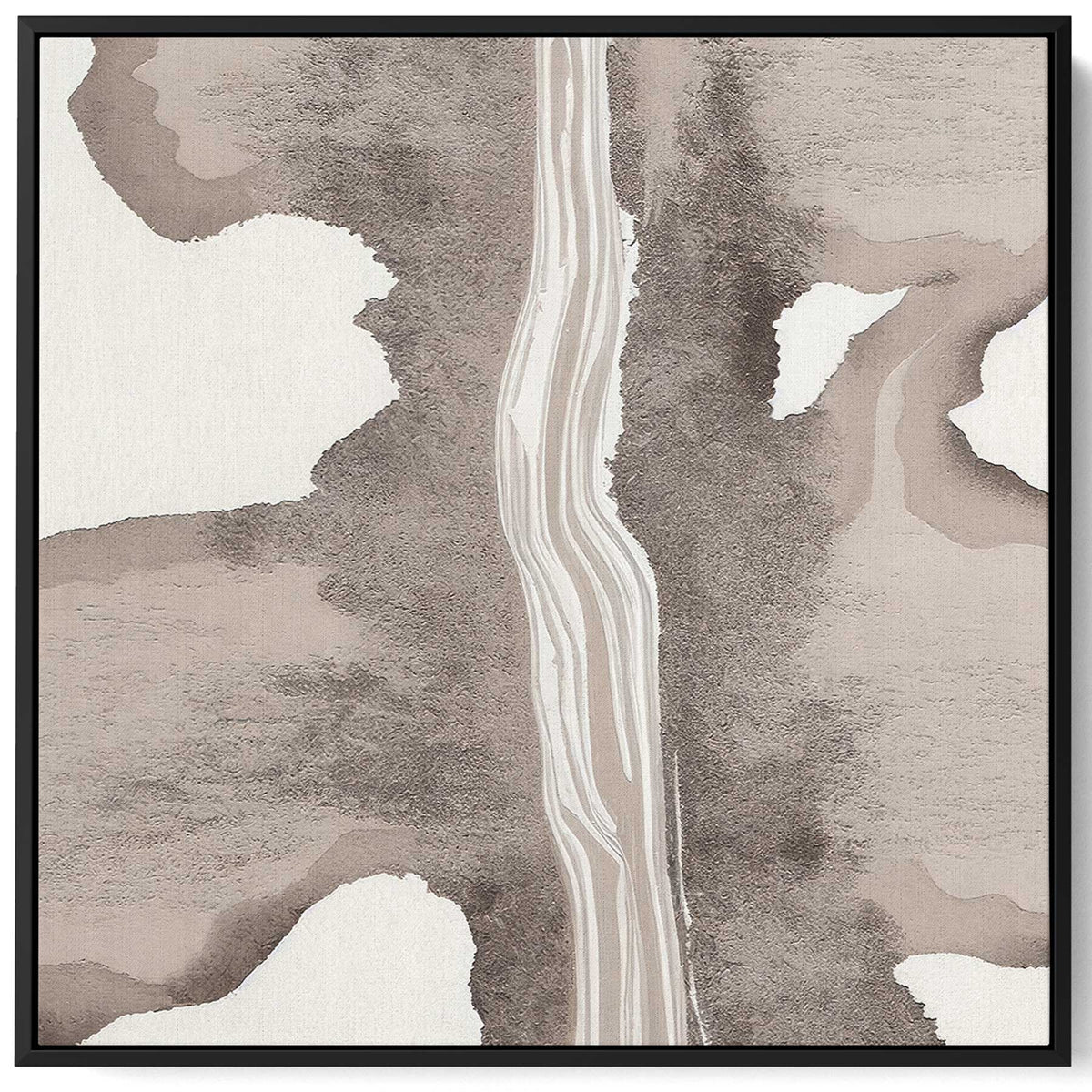 Square Canvas Wall Art Stretched Over Wooden Frame with Black Floating Frame and Road Pattern Painting Paintings & Pictures| LOWHA
