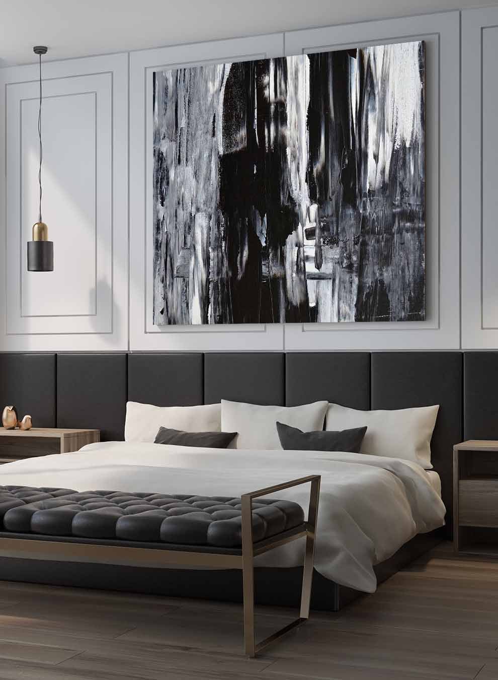 Square Canvas Wall Art Stretched Over Wooden Frame with Black Floating Frame and Sand Dunes Painting Paintings & Pictures| LOWHA