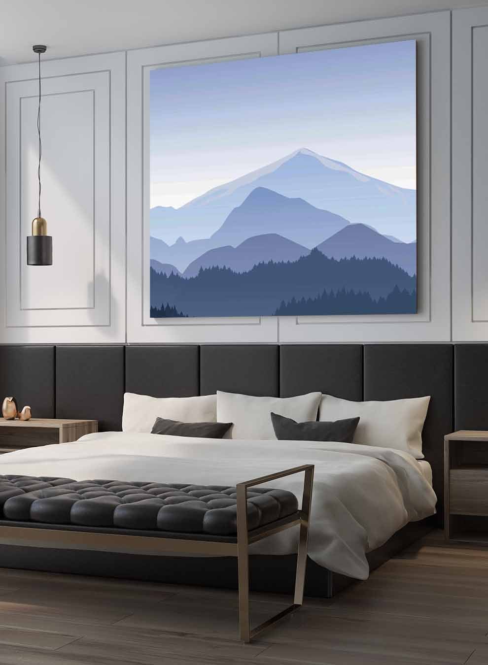Square Canvas Wall Art Stretched Over Wooden Frame with Black Floating Frame and Wild Horse In Desert Painting Paintings & Pictures| LOWHA