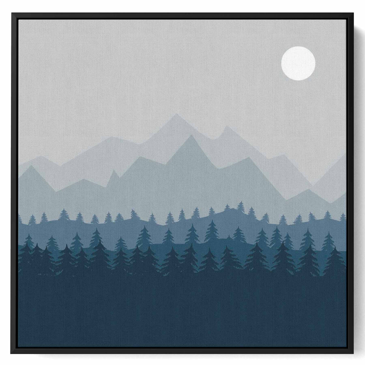 Square Canvas Wall Art Stretched Over Wooden Frame with Black Floating Frame and World Map Painting Paintings & Pictures| LOWHA