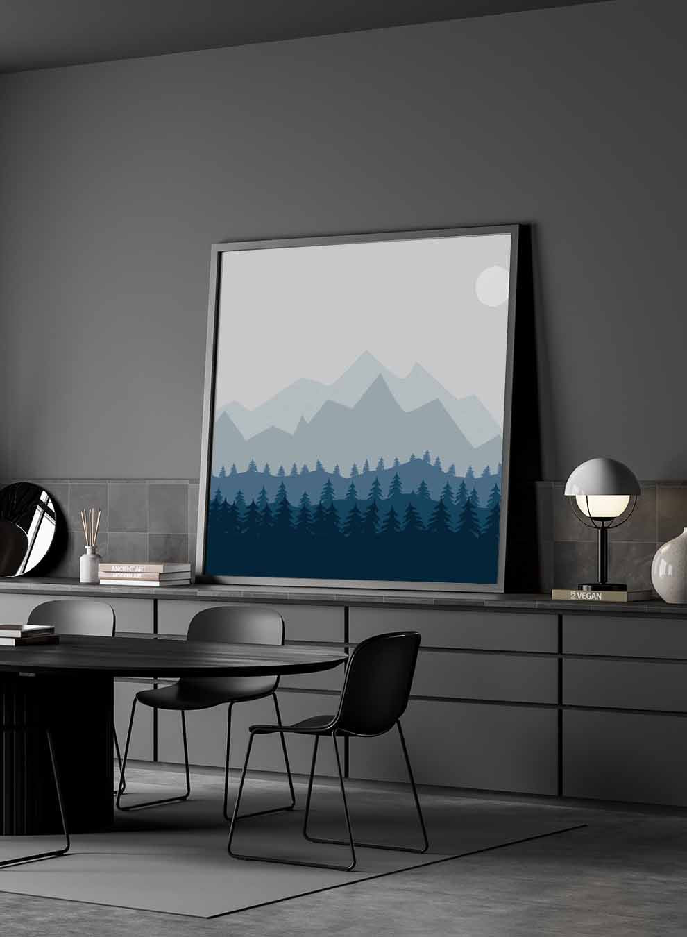 Square Canvas Wall Art Stretched Over Wooden Frame with Black Floating Frame and World Map Painting Paintings & Pictures| LOWHA