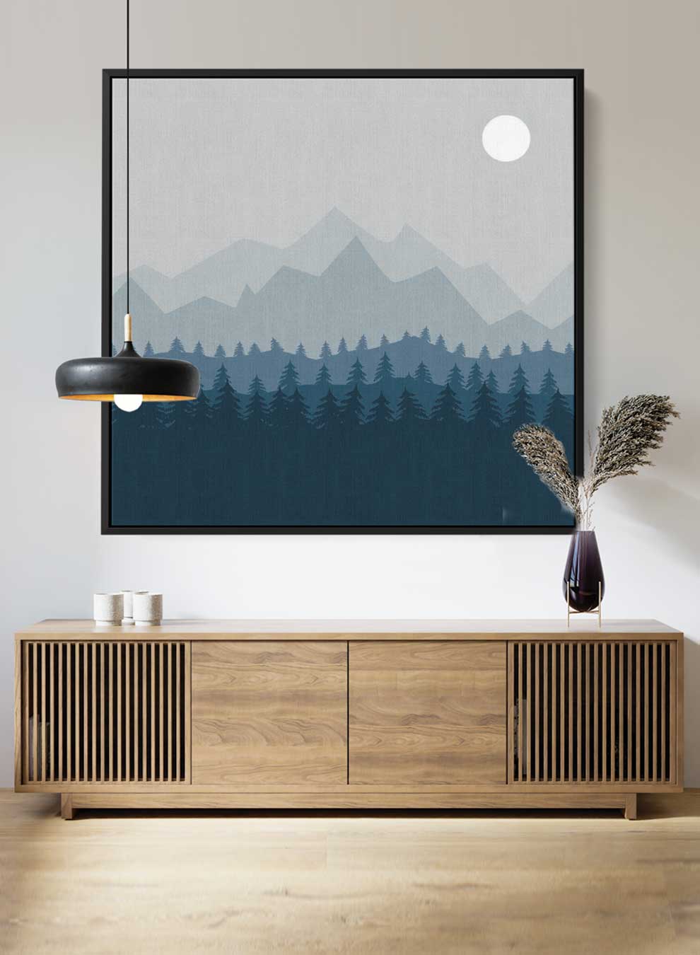 Square Canvas Wall Art Stretched Over Wooden Frame with Black Floating Frame and World Map Painting Paintings & Pictures| LOWHA