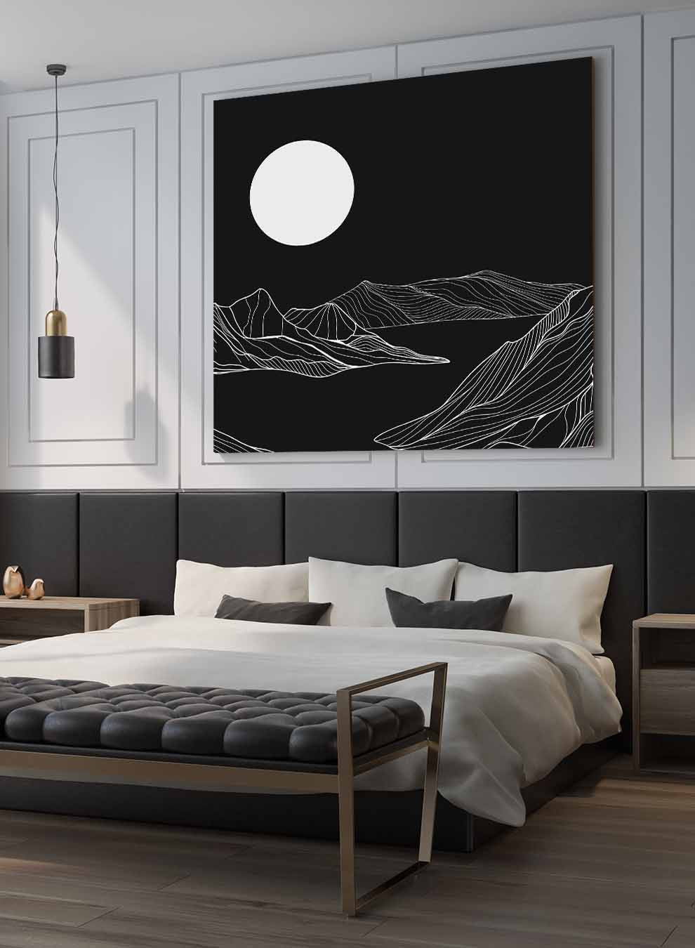 Square Canvas Wall Art Stretched Over Wooden Frame with Brown Floating Frame and Flowers Abstract Painting Paintings & Pictures| LOWHA