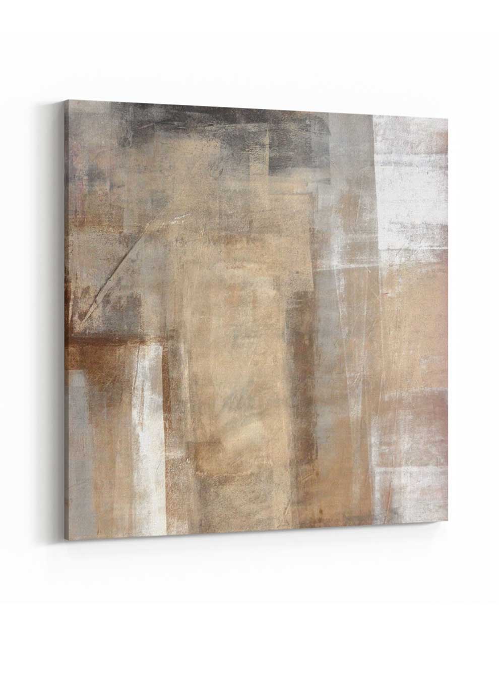 Square Canvas Wall Art Stretched Over Wooden Frame with Gold Floating Frame and Abstract Art Painting21 Paintings & Pictures| LOWHA