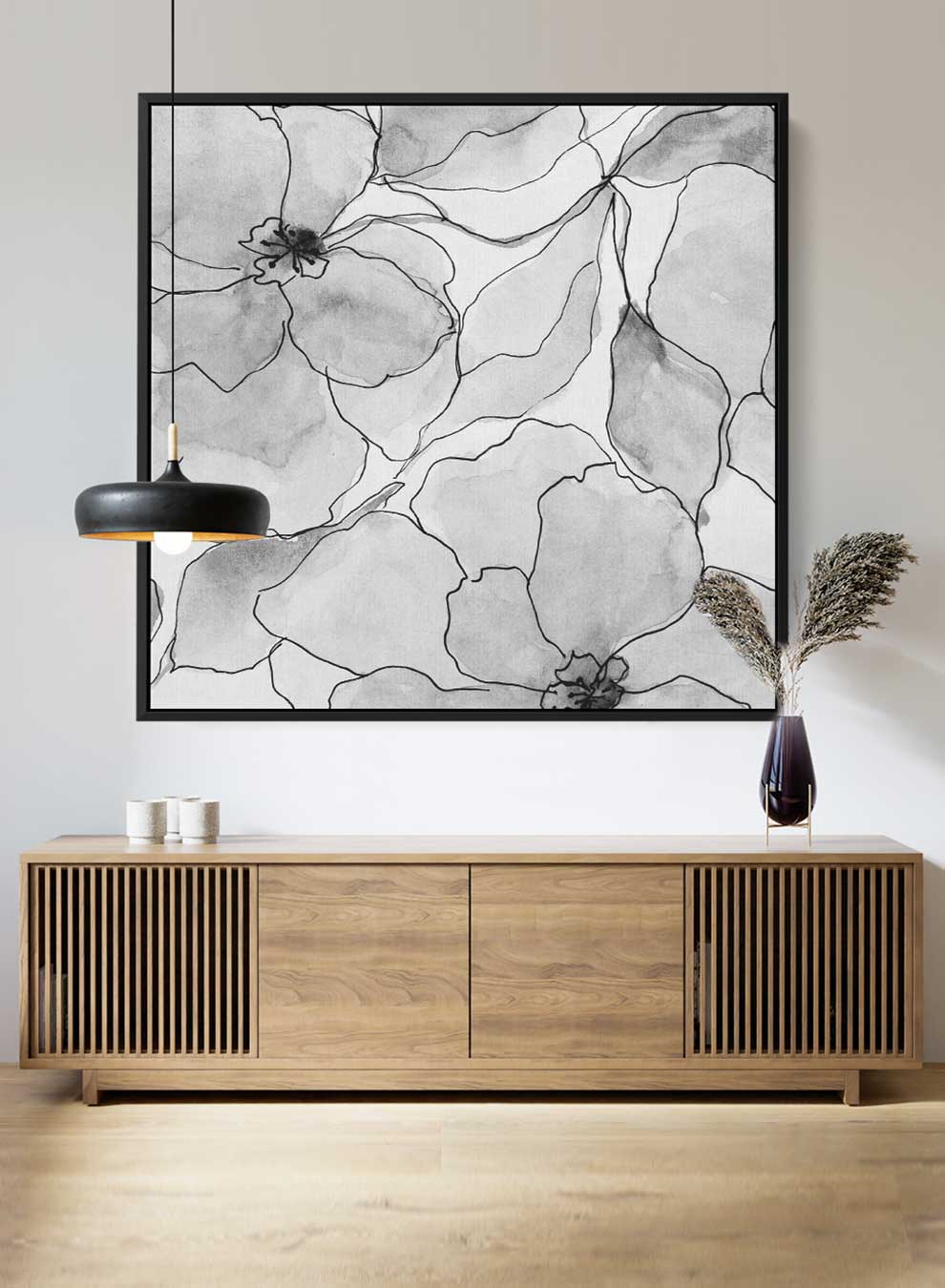 Square Canvas Wall Art Stretched Over Wooden Frame with Gold Floating Frame and Galloping Horses Painting Paintings & Pictures| LOWHA