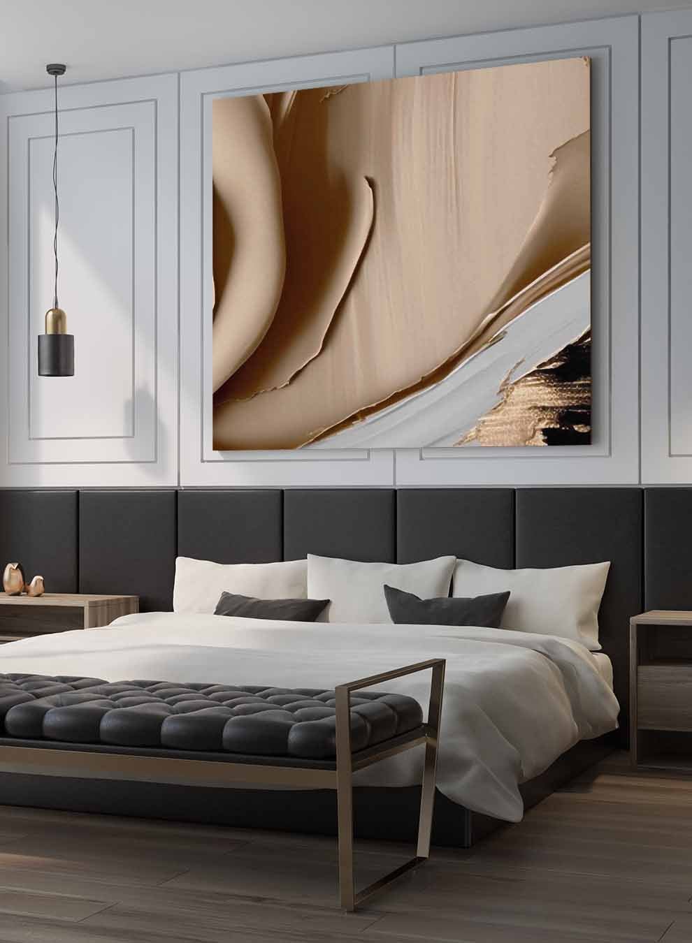 Square Canvas Wall Art Stretched Over Wooden Frame with Gold Floating Frame and Horse Oil Painting Paintings & Pictures| LOWHA
