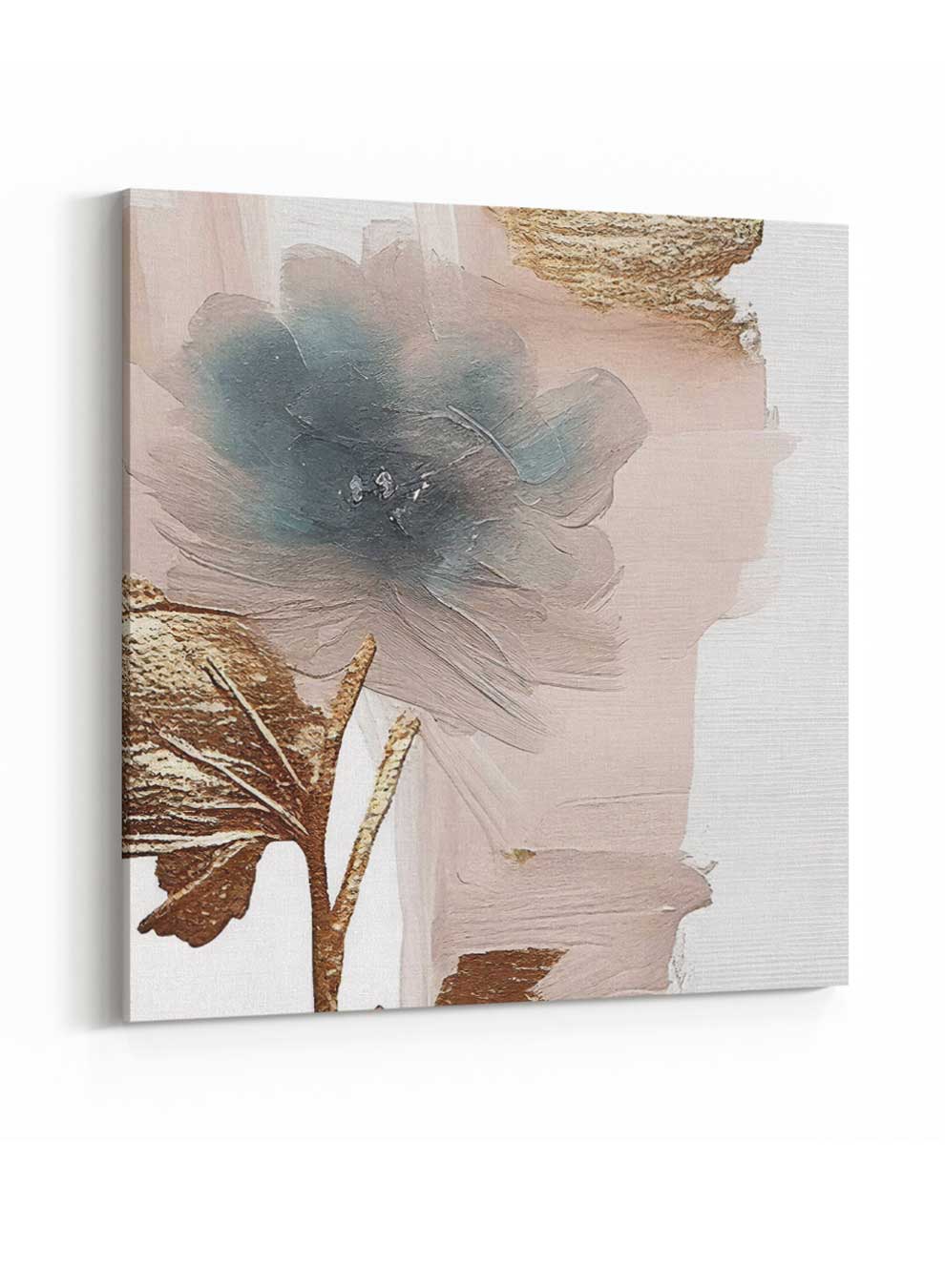 Square Canvas Wall Art Stretched Over Wooden Frame with Gold Floating Frame and Oil Painting14 Paintings & Pictures| LOWHA