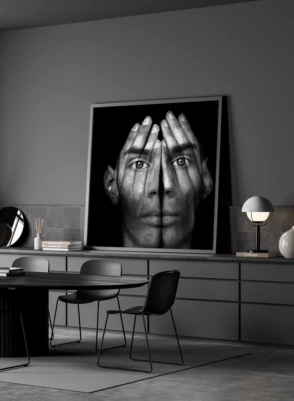Square Canvas Wall Art Stretched Over Wooden Frame with Gold Floating Frame and The Girl On The Other Side Painting Paintings & Pictures| LOWHA