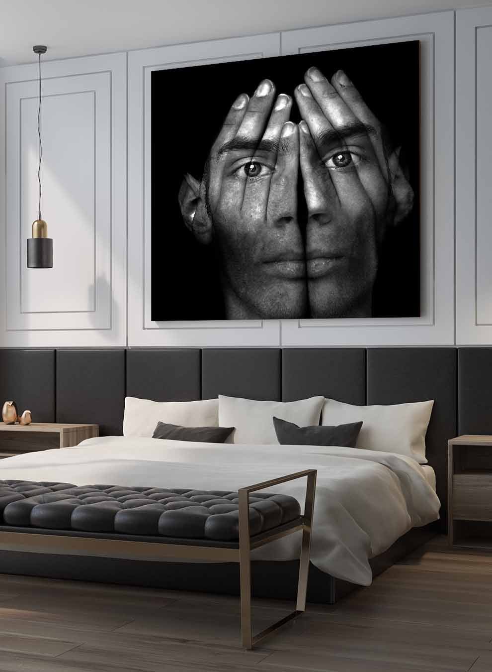 Square Canvas Wall Art Stretched Over Wooden Frame with Gold Floating Frame and The Girl On The Other Side Painting Paintings & Pictures| LOWHA