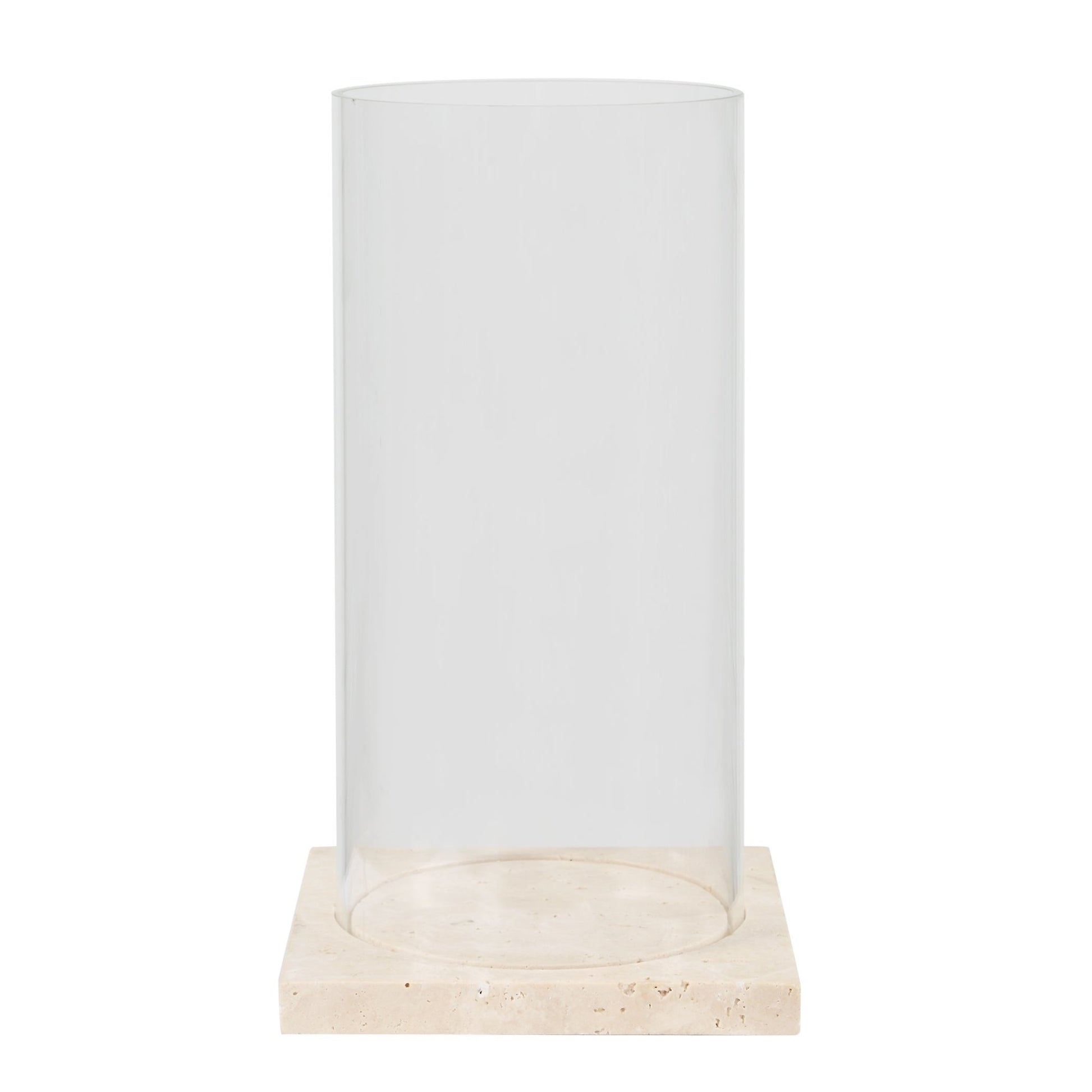 SQUARE GLASS CANDLEHOLDER Candle Holders| Uttermost