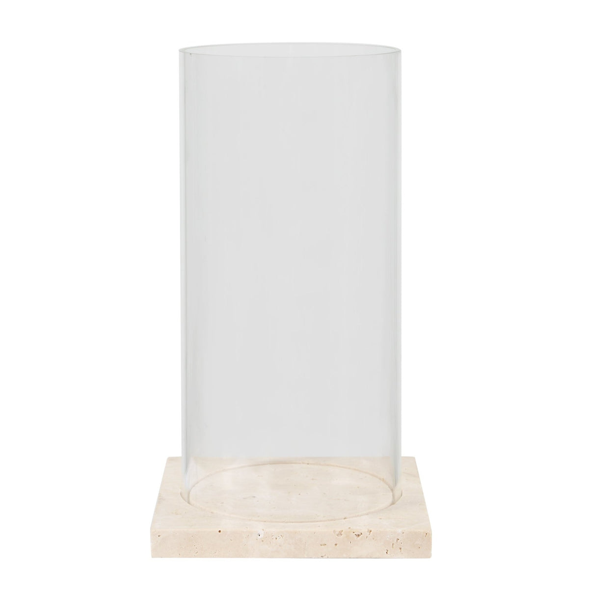 SQUARE GLASS CANDLEHOLDER Candle Holders| Uttermost