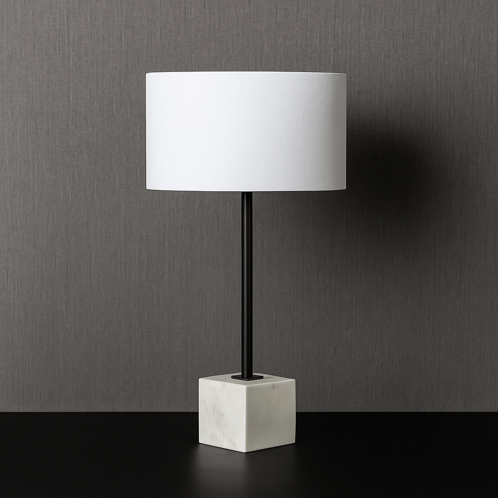 Square Marble Base Table Lamp Table Lamps| Roots Furniture