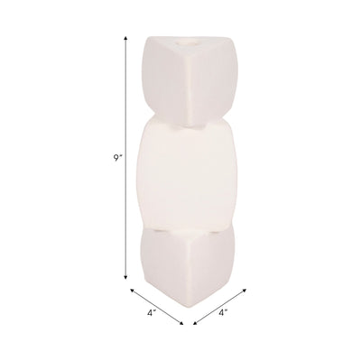 Stacked Objects Taper Holder Sand Glaze - Al Rugaib Furniture