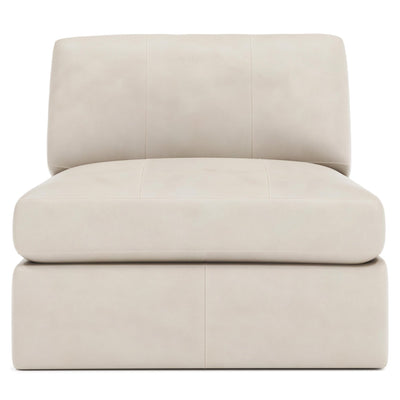 Stafford Leather Armless Chair - Al Rugaib Furniture