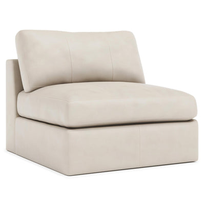 Stafford Leather Armless Chair - Al Rugaib Furniture