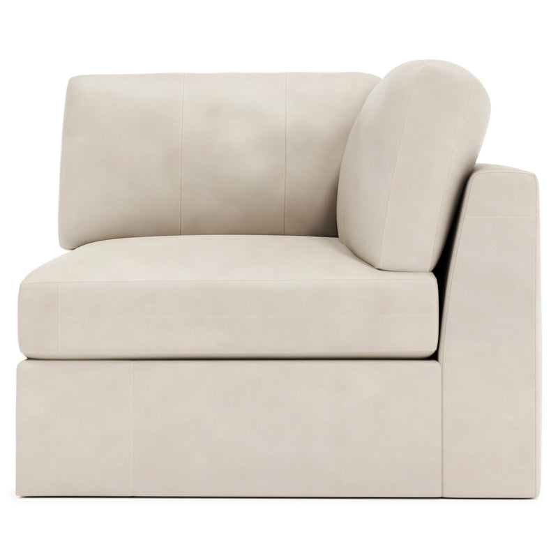 Stafford Leather Corner Chair - Al Rugaib Furniture