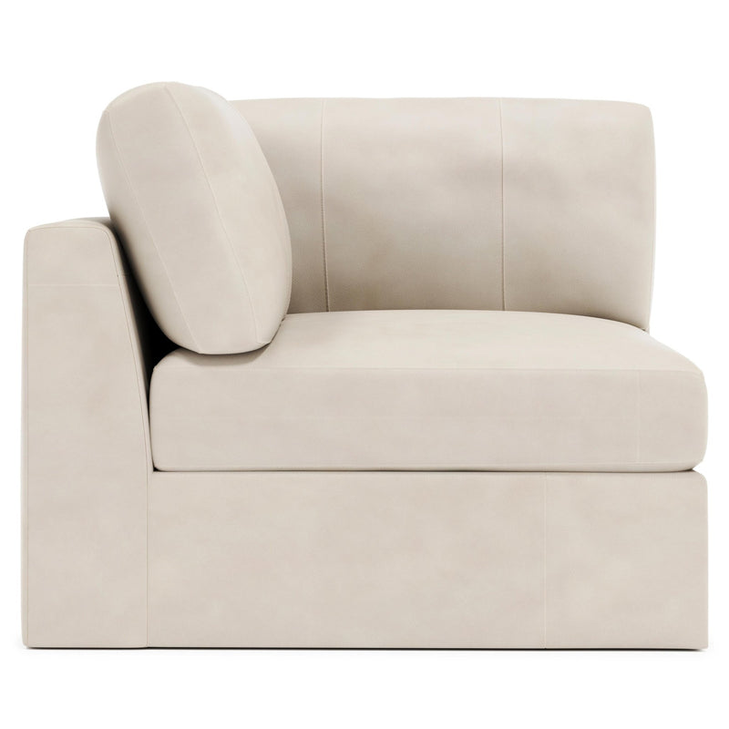 Stafford Leather Corner Chair - Al Rugaib Furniture