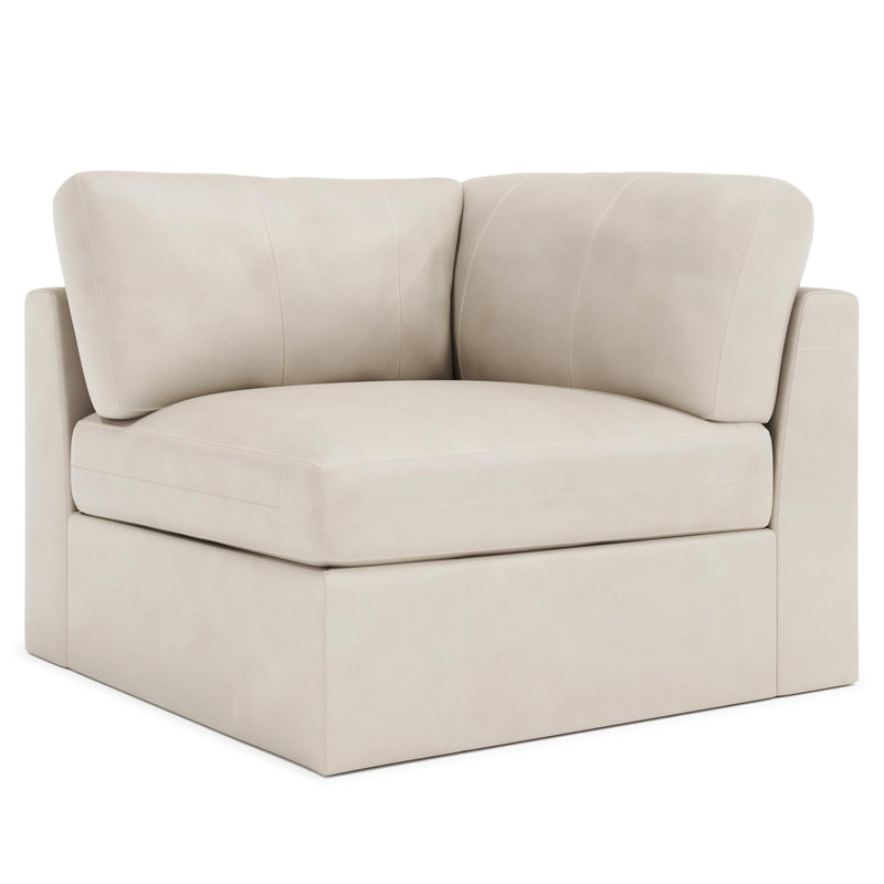 Stafford Leather Corner Chair - Al Rugaib Furniture