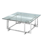 STAINLESS STEEL, COFFEE TABLE, SILVER - Al Rugaib Furniture
