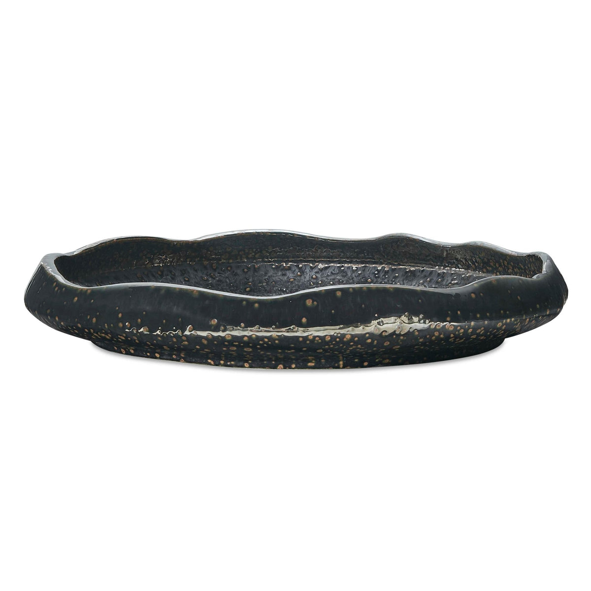 Stardust Ripple Indoor-Outdoor Black Bowl Bowl| Uttermost