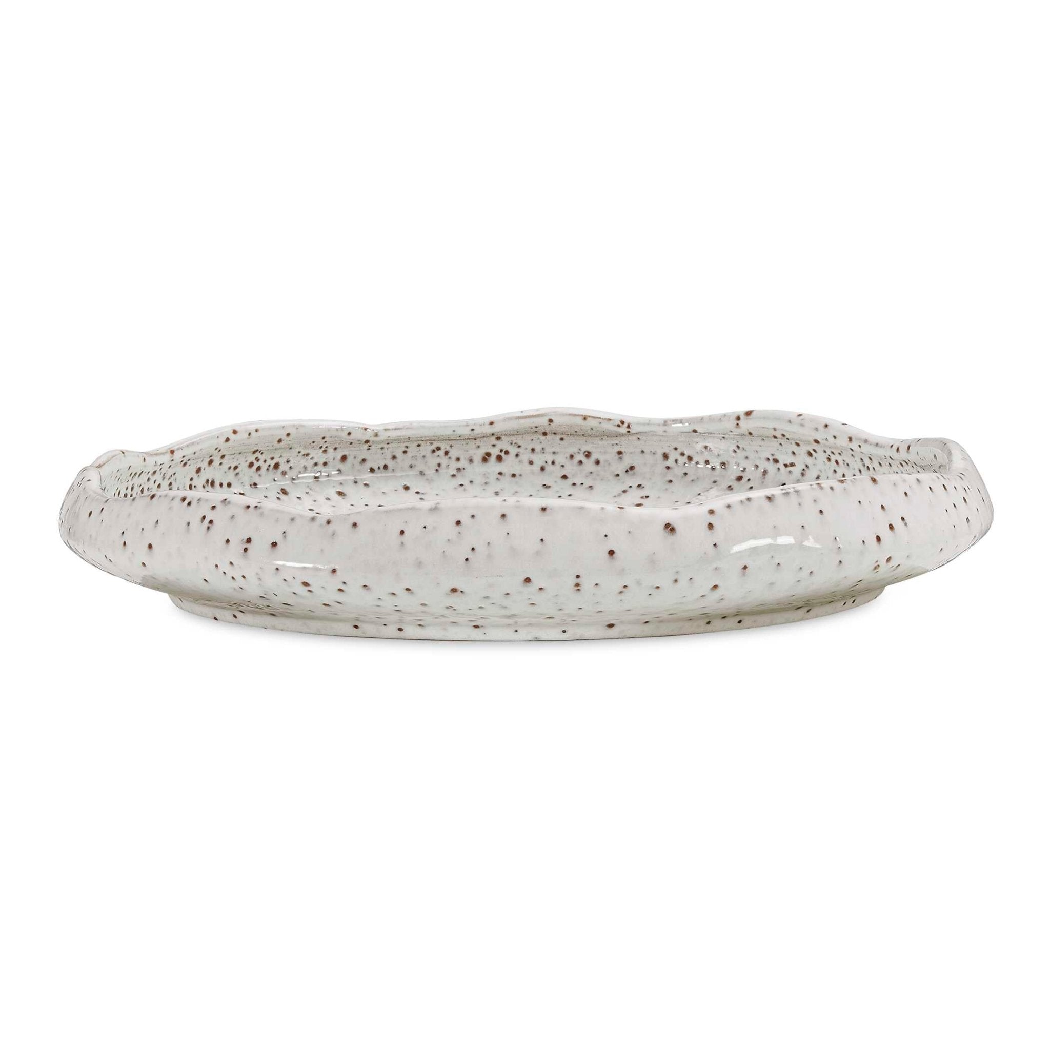 Stardust Ripple Indoor-Outdoor White Bowl Bowl| Uttermost
