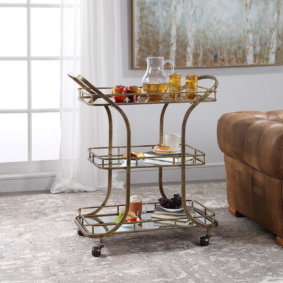 Stassi Serving Cart Coffee Tables| Uttermost