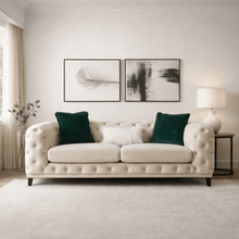 Statement Tuft Off-White Sofa (231cm)