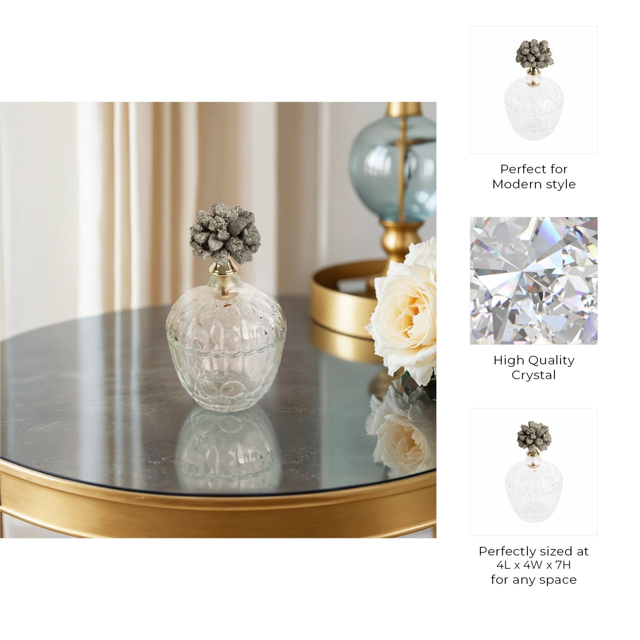Stella Stone And Glass Jar Vases and Jars| Sagebrook Home