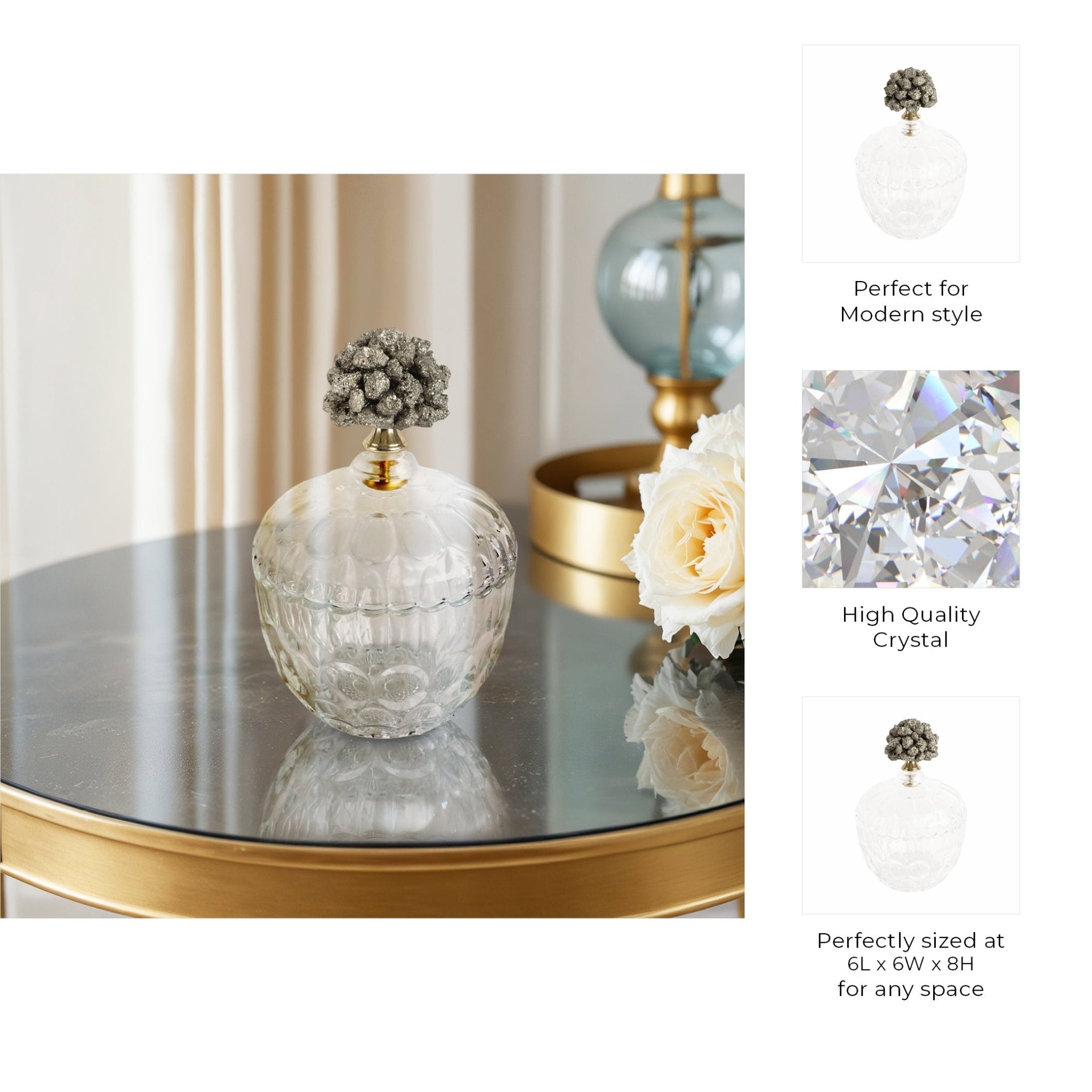 Stella Stone And Glass Jar Vases and Jars| Sagebrook Home